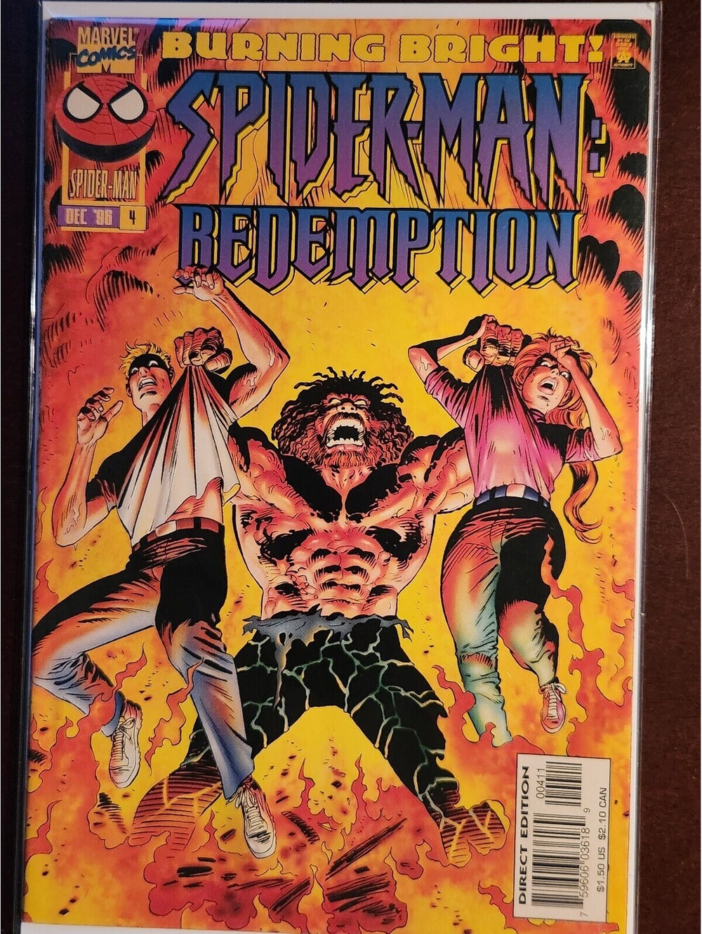 Spider‑Man Redemption #4A Direct Edition NM Marvel 1996 Burning Bright